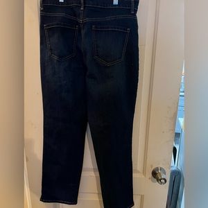 Dark blue jeans. Size 14p back pockets Amanda